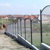 Nagyméretű rácsos kovácsoltvas kerítés