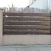 Minimal Design fakerítés sötétbarna színben