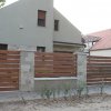 Privát Design fakerítés személy-és autóbeállóval