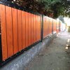 Vörösfenyő fakerítés, jobb szárny 2 - Dunakeszi